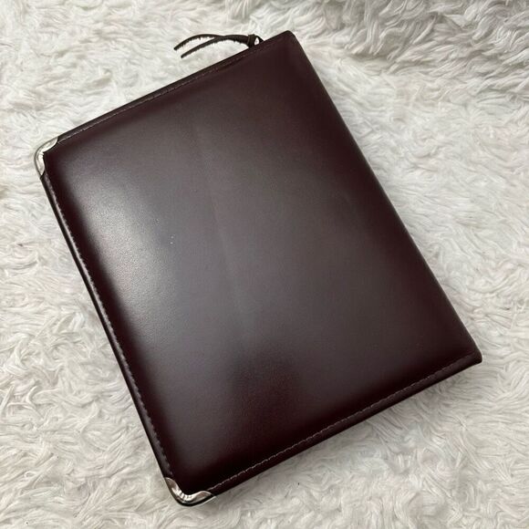 No Brand Brown Thick Shiny Vinyl 3- Ring Planner with Day Runner Refill - Picture 5 of 12